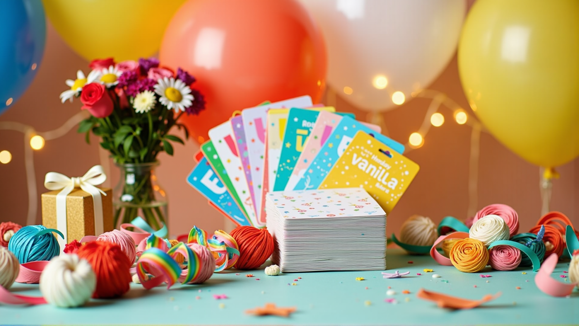 Vanilla gift cards for events